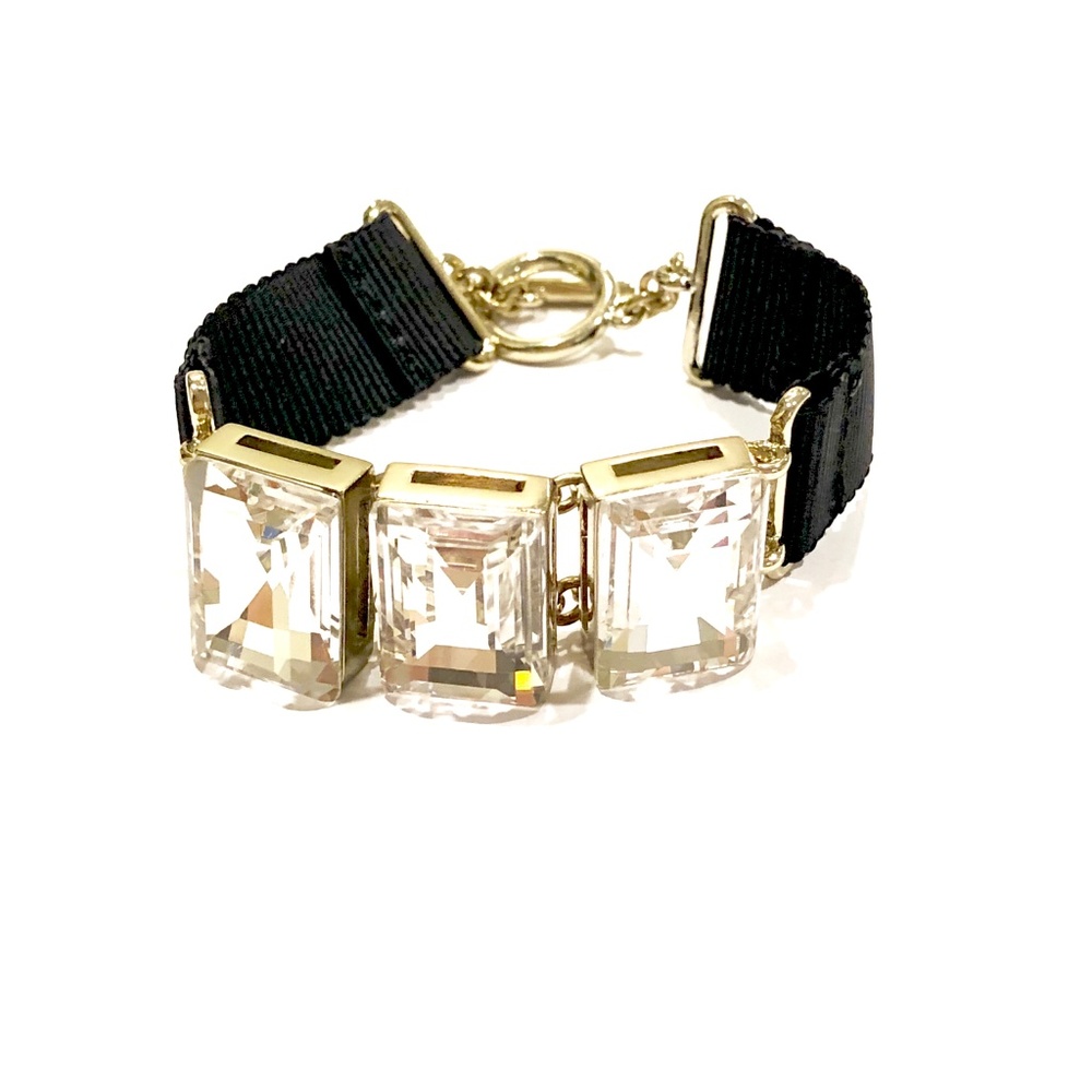 Banana Republic Black Grosgrain Ribbon Bracelet NWT 45